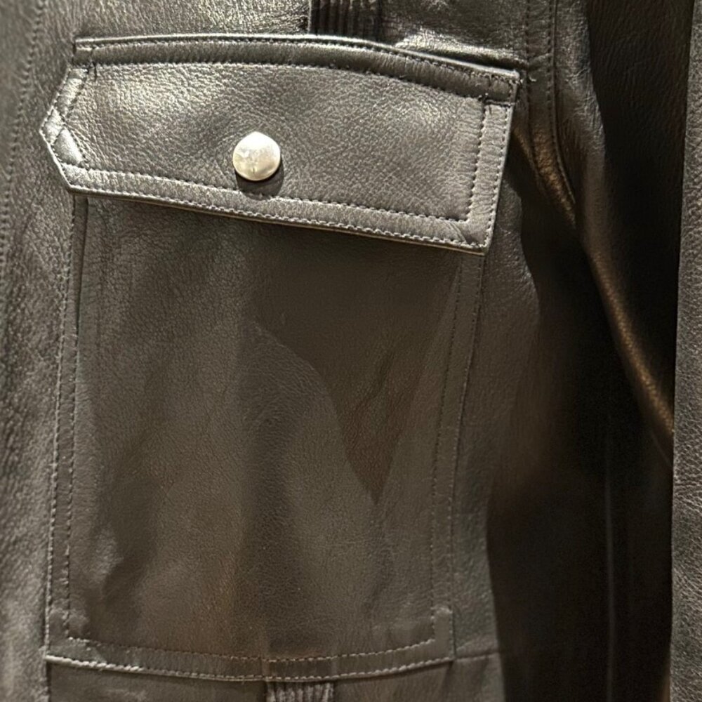 Rick Owens "Babel" S/S 2019 Leather Shirt Jacket - Picture 3 of 8